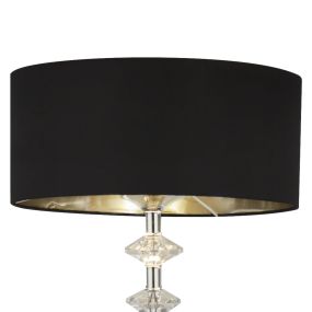Searchlight New Orleans - lampadaire - 157,5 cm - noir et chrome