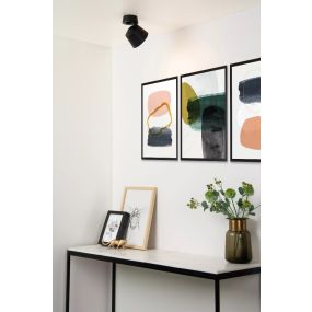 Lucide Trigono - spot en saillie - Ø 10,5 x 9,8 cm - noir