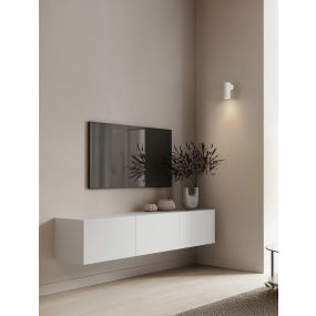 Nova Luce Comet - applique murale -  4 x 10 x 7 cm -  blanc sable