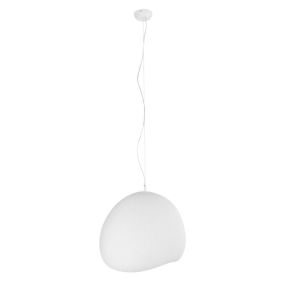 Maxlight Pierre - lampe suspendue - Ø 48 x 200 cm - blanc