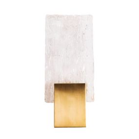 Maxlight Vetro - applique murale - 13 x 5,5 x 30 cm - 3W LED inclus - or brossé