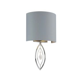 Searchlight Wall - applique murale - 20 x 36 cm - gris et chrome