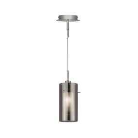 Searchlight Duo 2 - lampe suspendue - Ø 13 x 100 cm - verre fumé et dépoli
