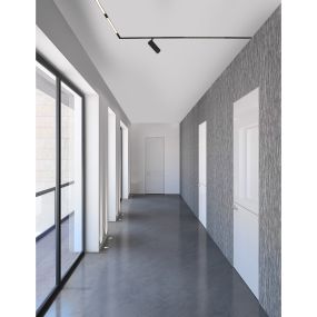 Nova Luce Lod - point lumineux système de rail magnétique - Ø 6,5 x 21 cm - 20W LED inclus - noir sable