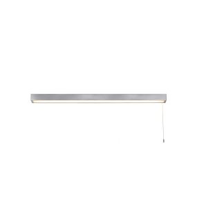 Searchlight Venti - lampe miroir avec interrupteur à tirette - 90 x 5 cm - 26W LED inclus - IP44 - chrome