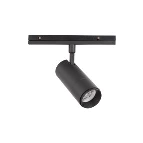 Nova Luce Lod - point lumineux système de rail magnétique - Ø 6,5 x 21 cm - 20W LED inclus - noir sable