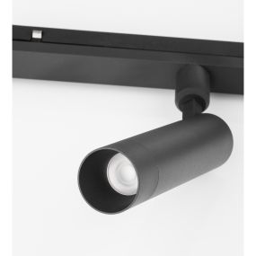 Nova Luce Lod - point lumineux système de rail magnétique - Ø 3,2 x 19,6 cm - 10W LED inclus - noir sable