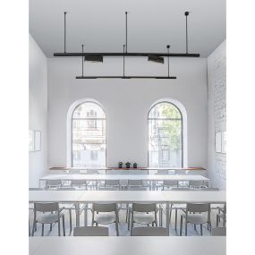 Nova Luce Nolan - luminaire pour système de profilés magnétiques - 24,5 x 11 cm - 15W LED dimmable inclus - noir sable