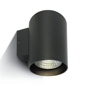 ONE Light Outdoor Wall Cylinders High Power - applique murale extérieure - 14 x 18 x 18,5 cm - 20W LED dimmable inclus - IP65 - anthracite - couleur de lumière blanche