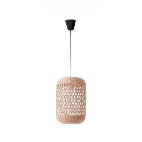 Nova Luce Aurora - lampe suspendue - Ø 24,5 x 250 cm - brun et noir