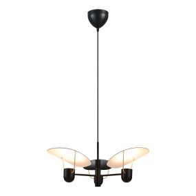 Design For The People Fabiola - lampe suspendue 3L - 71 x 332 cm - noir