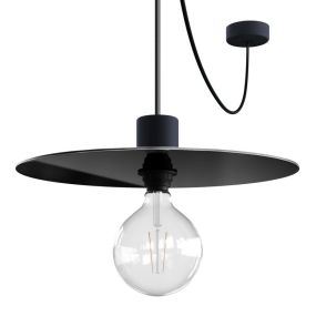 Creative Cables Elegant - lampe suspendue - Ø 40 x 514,8 cm - IP65 - noir