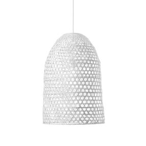 Nova Luce Aurora - lampe suspendue - Ø 40,5 x 250 cm - blanc