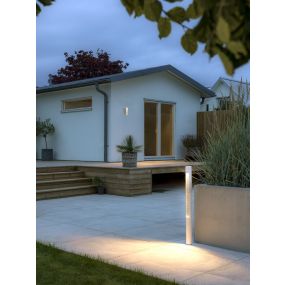 Konstsmide Udine - lampe de jardin - Ø 7,5 x 97 cm - 12W LED inclus - IP44 - blanc