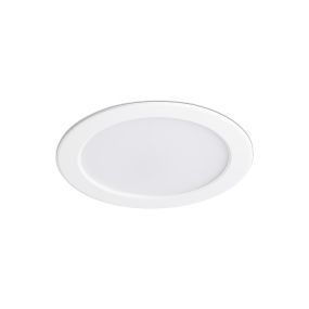 Faro Ted - spot à encastrer - Ø 180 mm, Ø 150 mm à encastrer - 15W LED inclus - IP44 - blanc mat