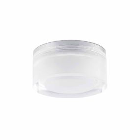 Faro Ebba - plafonnier/mural - Ø 7 x 6,5 cm - 4W LED inclus - IP44 - argenté