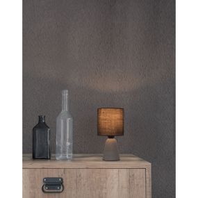 Nova Luce Zero - lampe à poser - Ø 12 x 22,5 cm - gris et noir