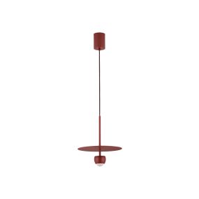 Nova Luce Edem - lampe suspendue - Ø 30 x 217 cm - 8W LED inclus - rouge