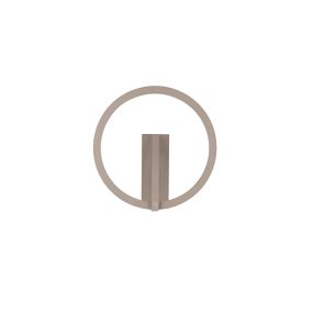 Nova Luce Tilia - applique murale - Ø 22 x 10 cm - 10W LED inclus - café moka