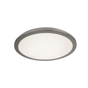 Searchlight LED Bathroom - plafonnier de salle de bains - Ø 60 x 3,2 cm - 26W LED inclus - IP44 - chrome