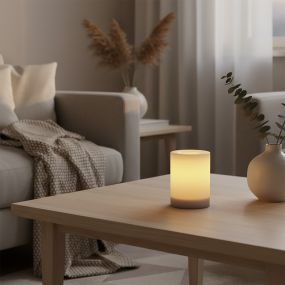 ONE Light LED Flickering Candle - Ø 7,5 x 12,5 cm - 2 piles AA incluses