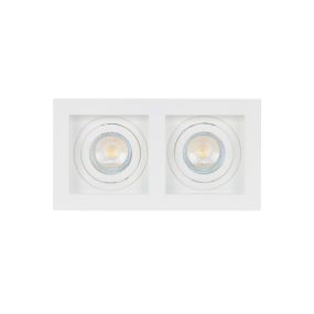 Projectlight Bloq 2L - spot encastré - 180 x 100 mm, 171 x 92 mm taille d'encastrement - blanc