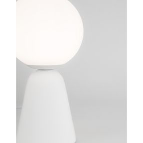 Nova Luce Zero - lampe à poser - Ø 10 x 20 cm - blanc