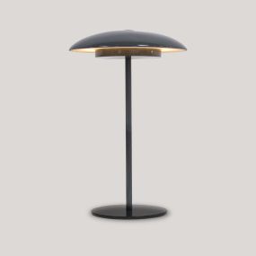 New Garden Sardinia 30 - lampe de table rechargeable - Ø 15 x 16 cm / Ø 15 x 28 cm - 3,5W LED dimmable inclus - IP44 - anthracite