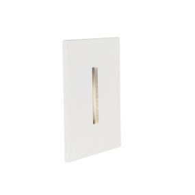 Nova Luce Passaggio - applique à encastrer - 37 x 37 mm, Ø 32 mm encastré - 1W LED inclus - IP54 - blanc