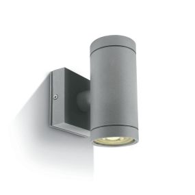 ONE Light GU10 Outdoor Cylinders - applique murale d'extérieur - Ø 6,5 x 14,2 cm - IP54 - gris