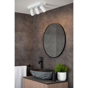 Lucide Taylor - spot en saillie 3L - 38 x 10 x 12,5 cm - 3 x 5W LED dimmable inclus - dim to warm - IP44 - blanc