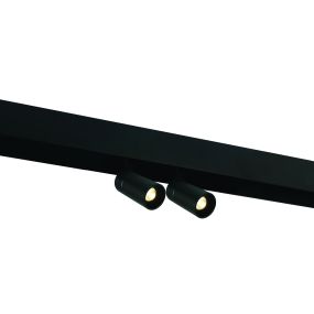 ONE Light système de rail magnétique - Track Lights - spot sur rail - Ø 3,5 x 7,2 cm - 2 x 6W LED inclus - noir