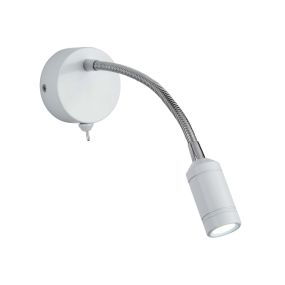 Searchlight LED Adjustable Wall Lights - applique murale avec interrupteur - 7 x 24 cm - 1W LED inclus - blanc