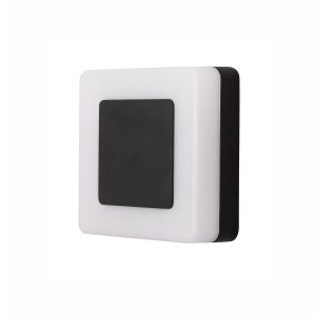 Nova Luce Tune - applique d'extérieur - 15 x 5,5 x 15 cm - 9W LED inclus - IP65 - noir et blanc