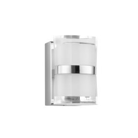 Nova Luce Sabia - miroir lumineux - 8,5 x 9,8 x 12,5 cm - 10W LED inclus - IP44 - chrome