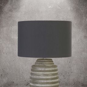 Searchlight Liana - lampe à poser - Ø 30 x 43 cm - gris