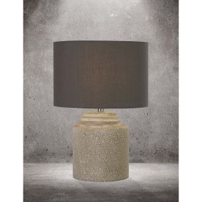 Searchlight Zara - lampe à poser - Ø 25 x 36 cm - gris