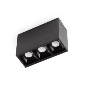 Faro Neso Point-3 - luminaire pour rail magnétique - 8,4 x 3,4 x 5,6 cm - 4W LED blanc chaud (2700K) inclus - 12° faisceau - noir