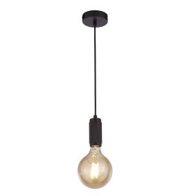 Searchlight - lampe suspendue - Ø 10 x 300 cm - noir