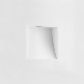 Nova Luce Cirocco - applique encastrée - 17 x 14 cm - 1W LED inclus - crépi blanc