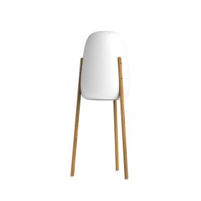 New Garden Rocket 145 - lampadaire rechargeable avec panneau solaire - Ø63,5 x 145 cm - 4,5W LED dimmable inclus - IP65 - blanc
