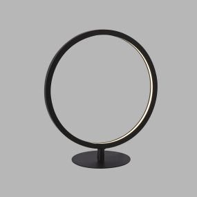 Searchlight Cirque - lampe de table - 30 x 15 x 33 cm - 12W LED dimmable inclus - noir et blanc mat