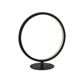 Searchlight Cirque - lampe de table - 30 x 15 x 33 cm - 12W LED dimmable inclus - noir et blanc mat