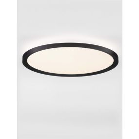 Nova Luce Aoton - plafonnier - Ø 40 x 5 cm - 35W dimmable LED inclus - noir sablé