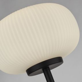 Searchlight Lumina - lampadaire - 160 cm - blanc et noir mat