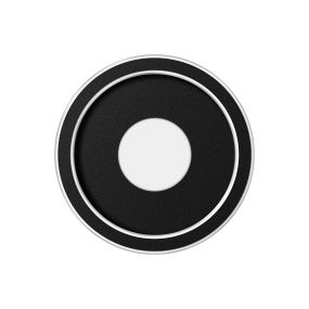 ETH Loïs - plafonniers - Ø 23 x 6 cm - 3 niveaux de gradation - 15W LED inclus - IP44 - noir