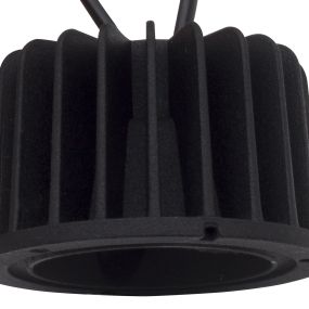 Nova Luce Cob - Module LED - Ø 6,3 x 3,8 cm - 10W LED inclus non-dimmersible - IP44 - noir - couleur de lumière blanc chaud