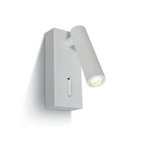 ONE Light Reading Spots - applique murale avec interrupteur - 5 x 2,5 x 12 cm - 3W LED inclus - blanc