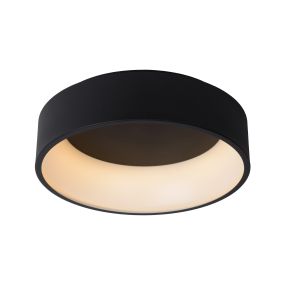 Lucide Talowe - plafonnier - Ø 45 x 13 cm - 30W LED dimmable inclus - noir