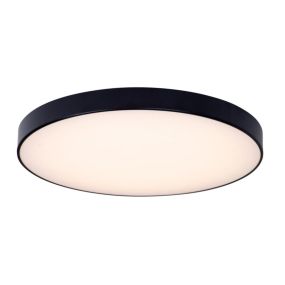 Maxlight Hard - plafonnier avec télécommande - Ø 42 x 5 cm - 35W LED inclus - via Tuya smart - noir